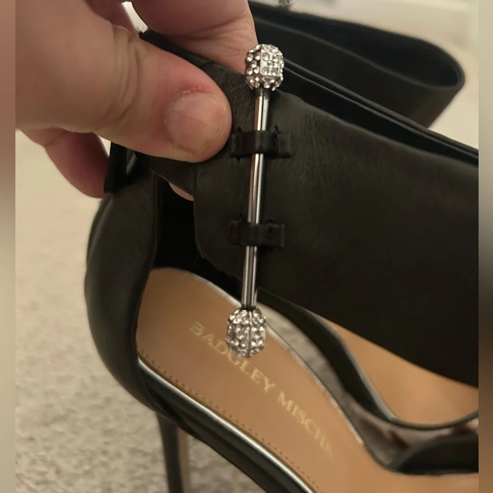 Badgley Mischka leopard print heels - Picture 9 of 12